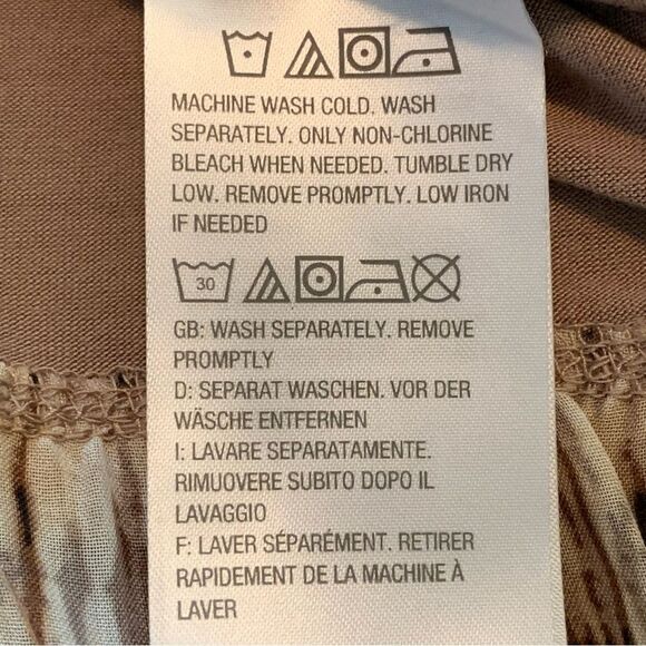 Logo Layers Tank Top Tunic Women’s Medium Tan Scoop Neck Color Block. - Picture 8 of 12